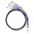 Mellanox passive copper hybrid cable, ETH 40GbE to 4x10GbE, QSFP to 4xSFP+, 5m